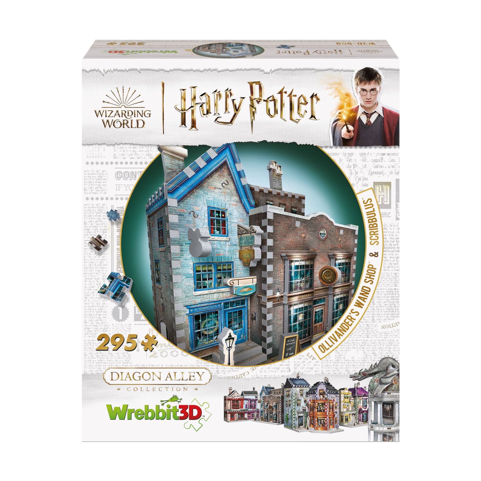 Harry Potter Diagon Alley Collection - Ollivander's Shop, Quidditch Supplies, Madam Malkin's, Weasleys' Wizard Wheezes: 1175 Pcs